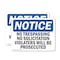 Signmission No Trespassing No Solicitation Violators OSHA Notice Sign, Plastic, 14in W x 10in L, 2PK OS-2PACK-NS-P-1014-L-14938 - alternate 1